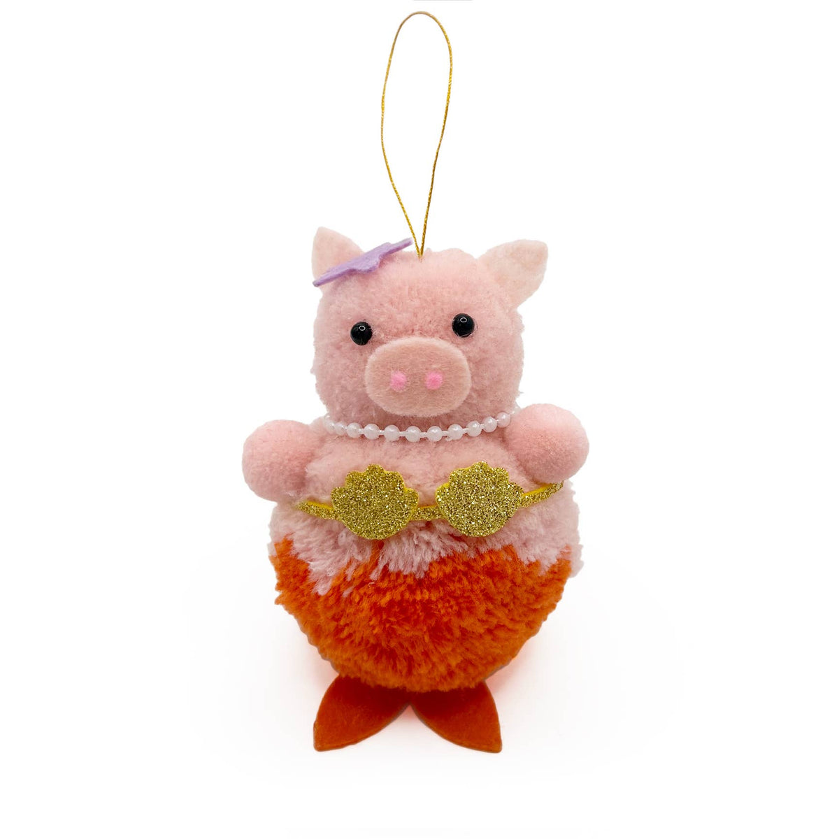 Merpiggy Pom Pom Ornament