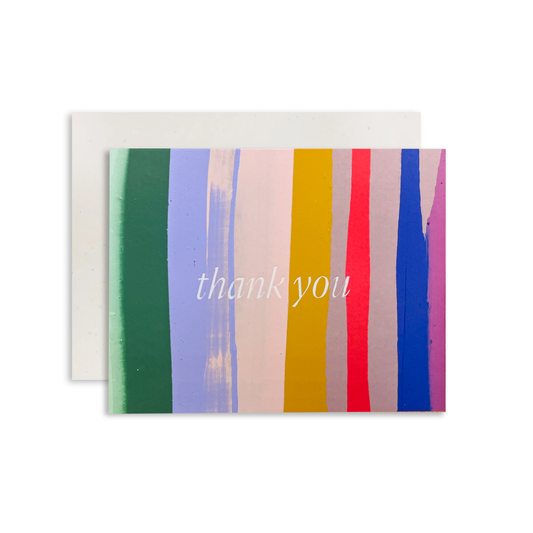 Thank You Stripe Greeting Card