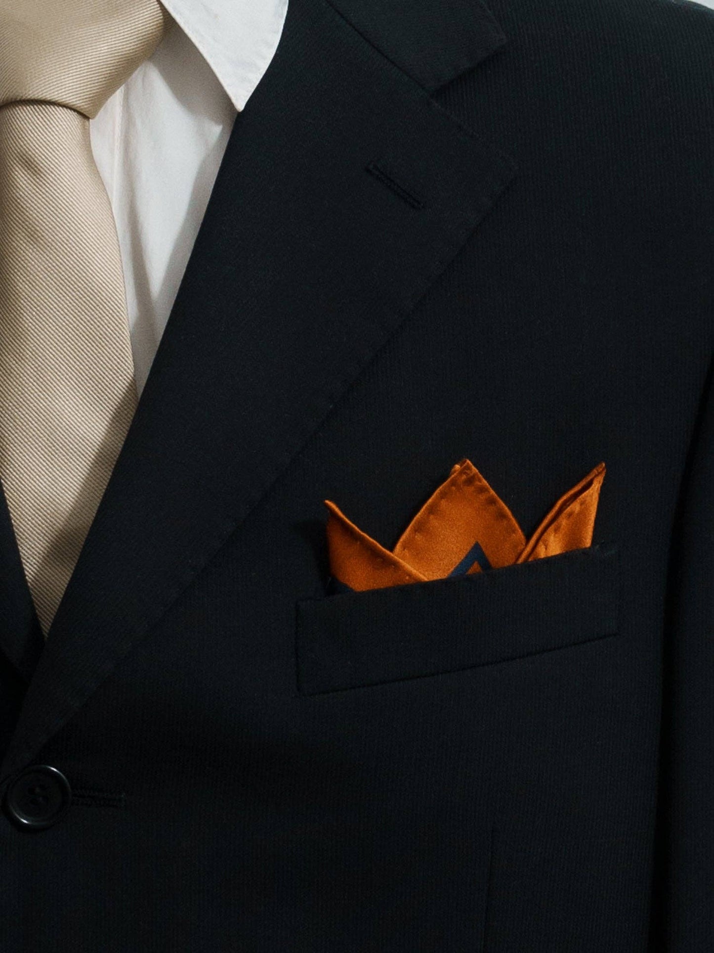 Silk Pocket Square | Noir Floral