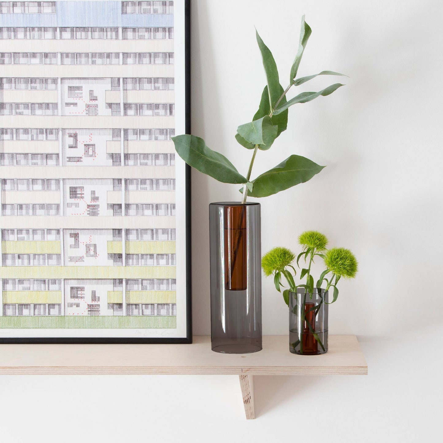 Reversible Glass Vase (Multiple Colors)