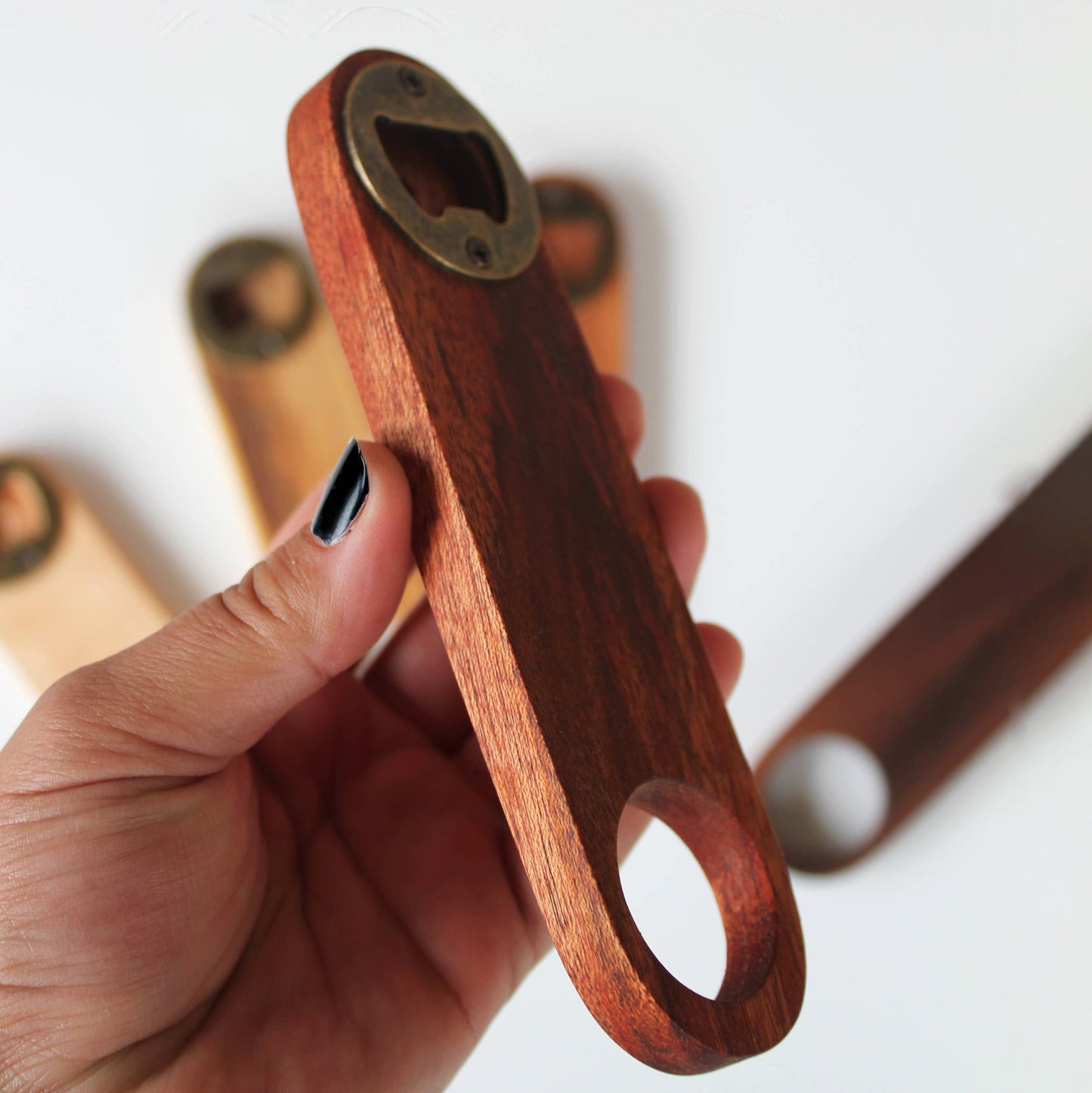 Handcrafted Wood Bottle Opener