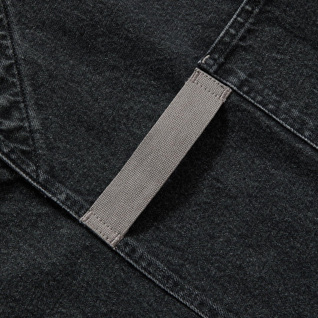 The Crossback Apron | Oyster Grey Denim