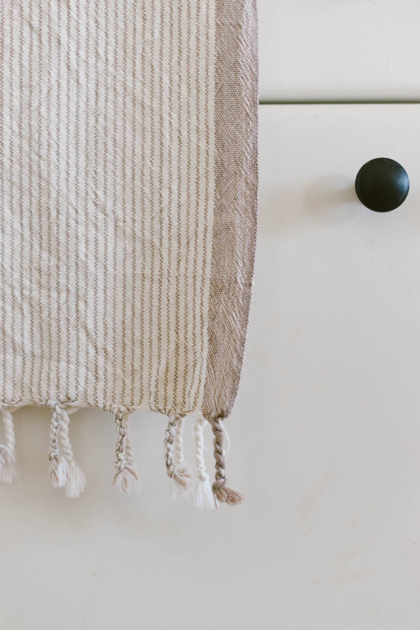 Tribeca Hand Towel | Ivory & Caramel