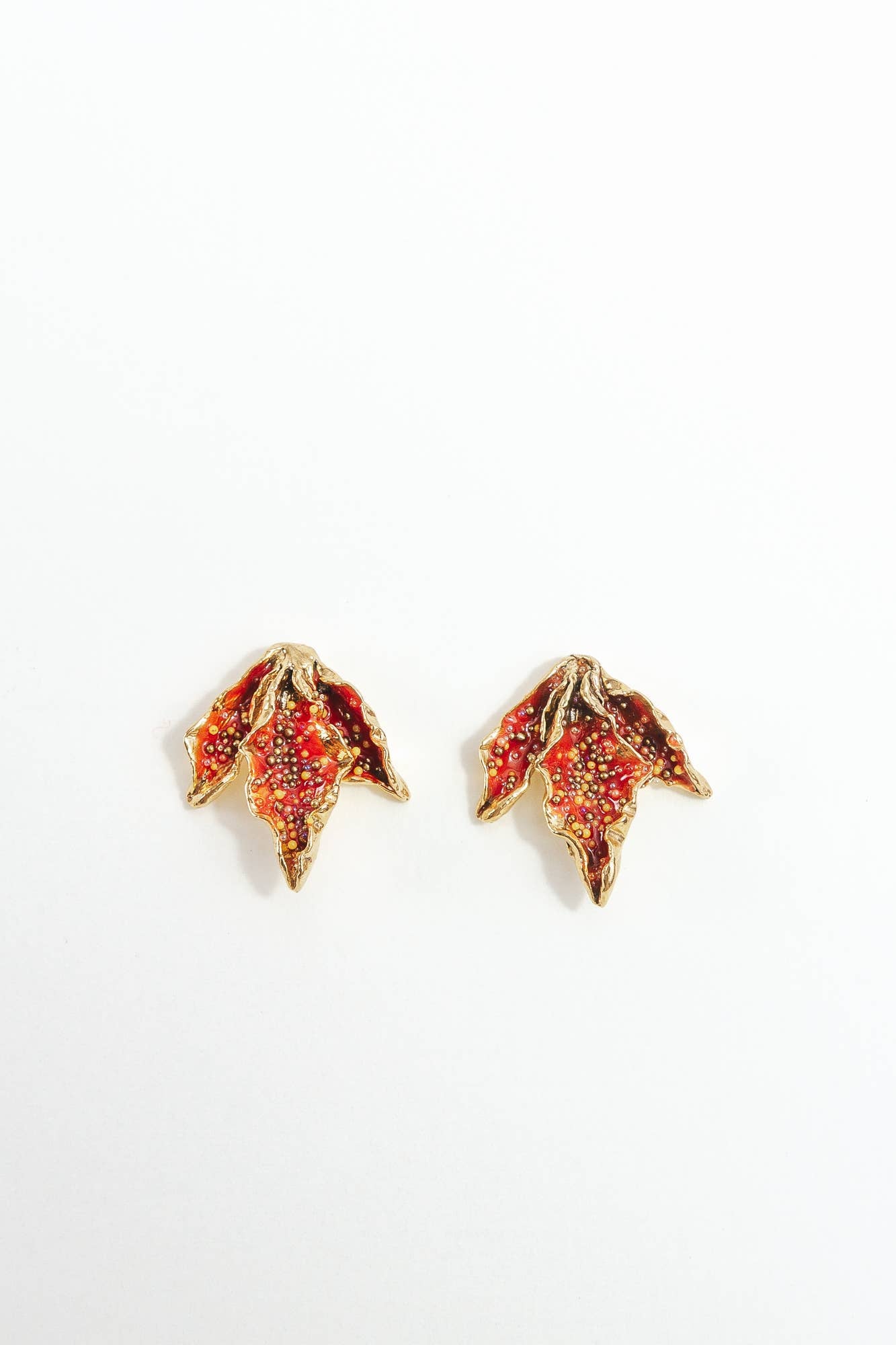 Mimosa Leaf Stud Earrings (Multiple Colors)