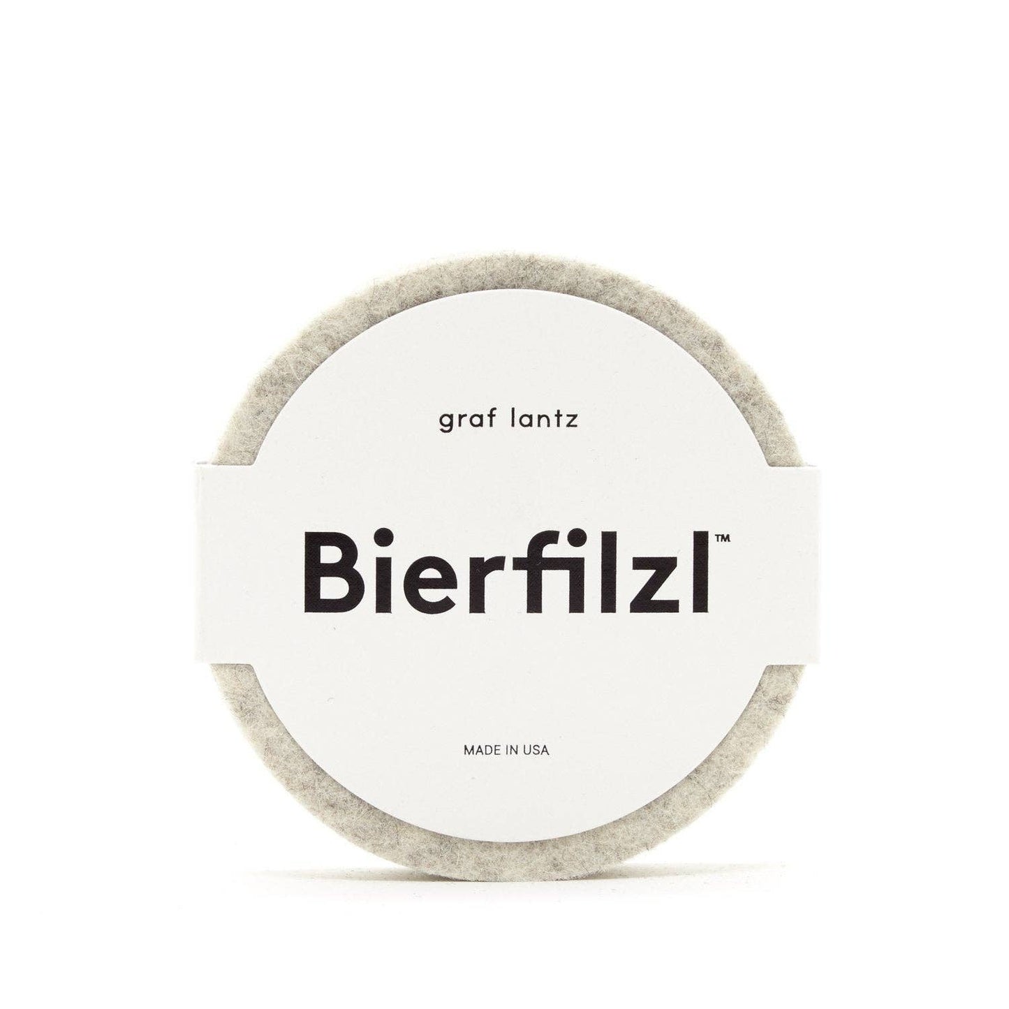 Bierfilzl Merino Wool Felt Round Coaster Set (Multiple Colors)