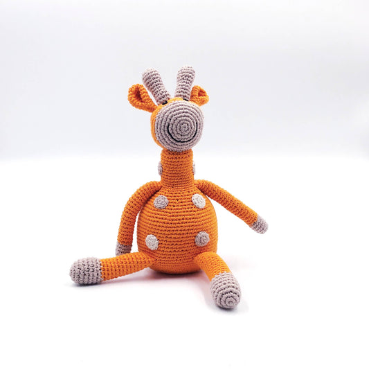 Hand-crocheted Giraffe Baby Plush Toy