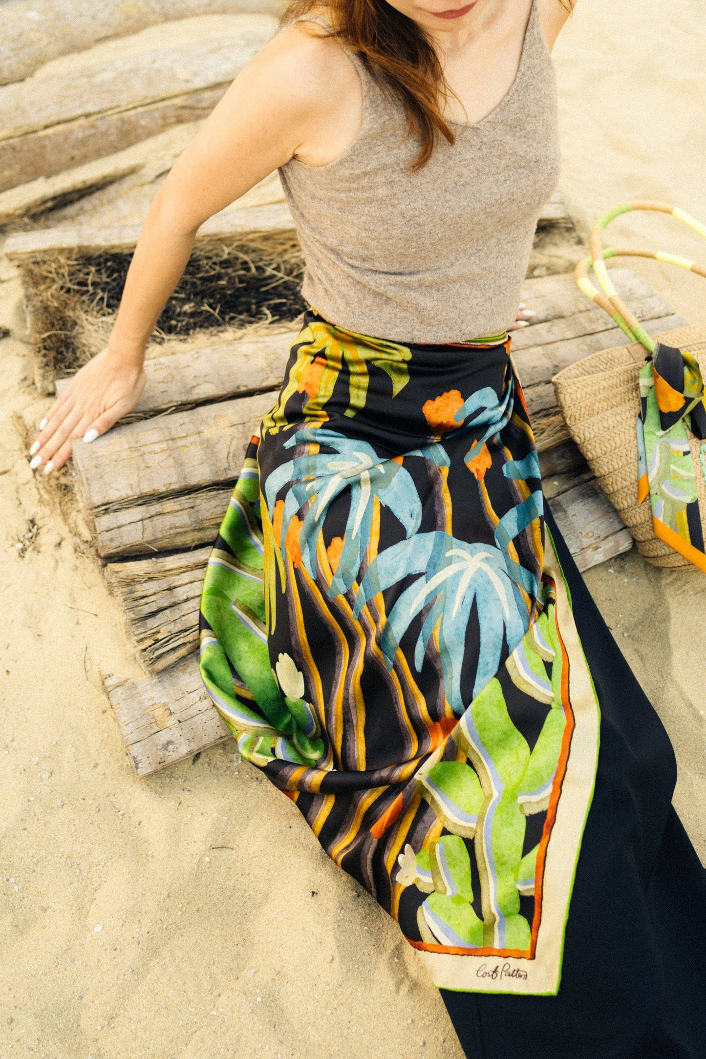 Large Silk Scarf | Ethereal Mirage