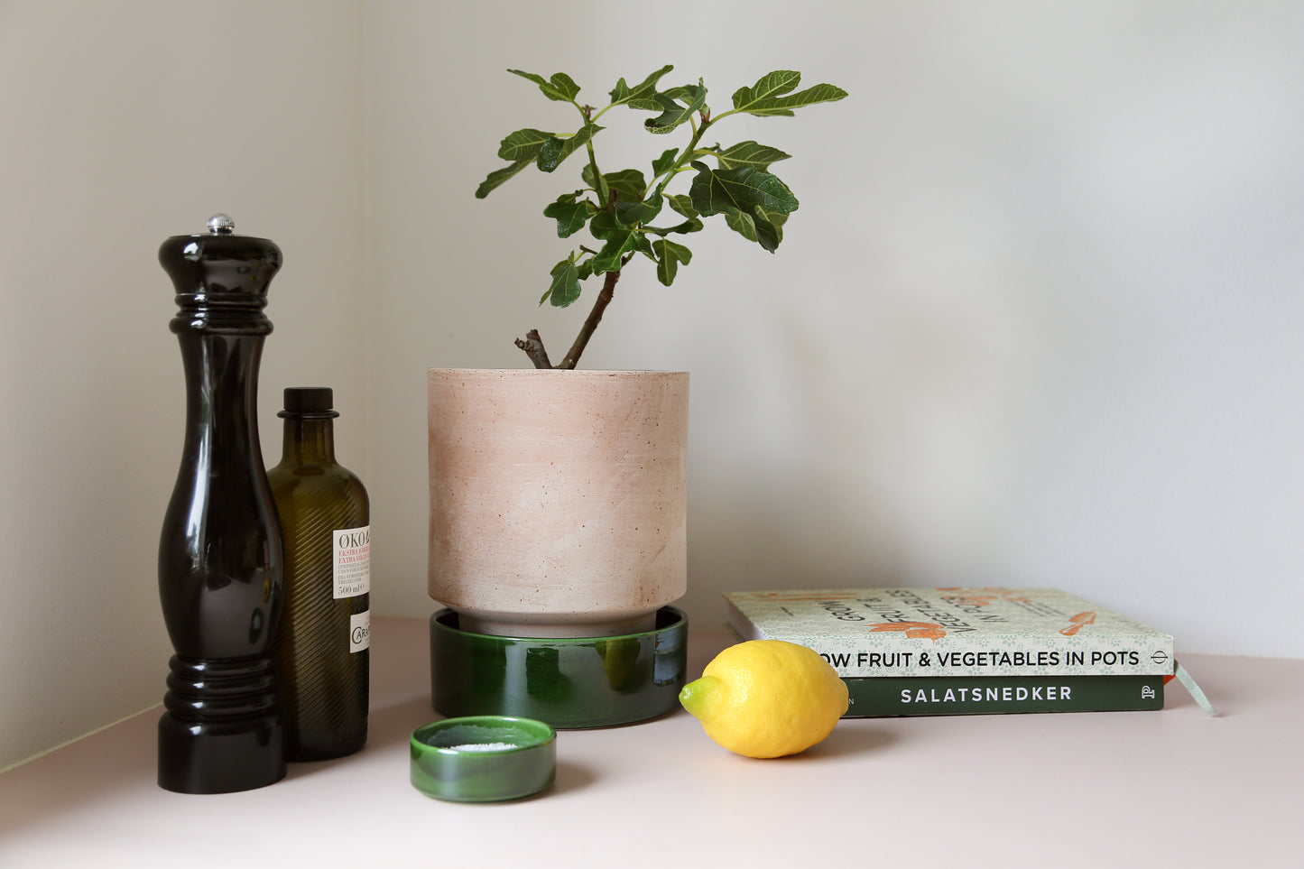 Hoff Clay Pot | Raw Rosa (7")
