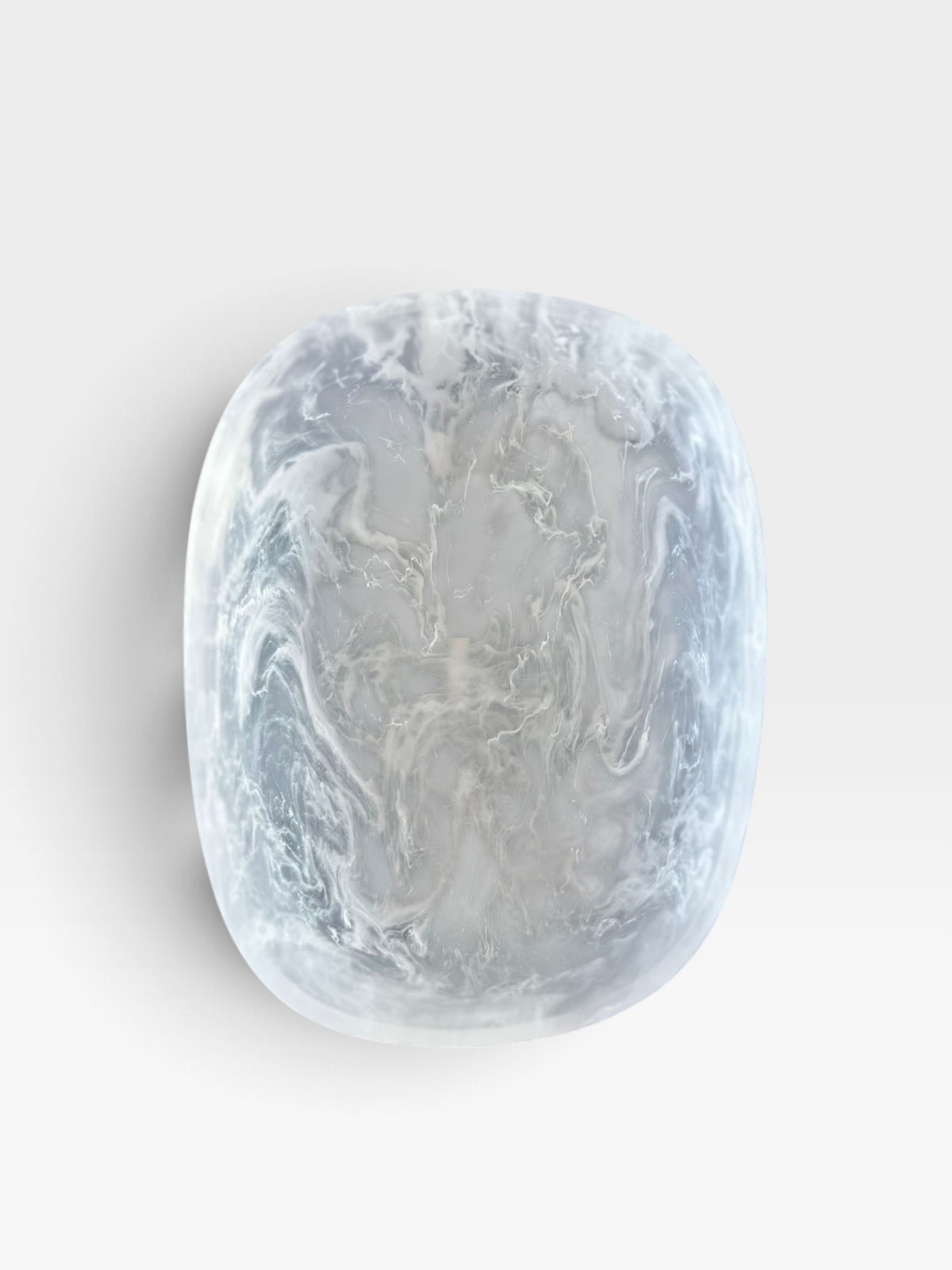 Marbled Resin Salad Bowl (Multiple Colors)