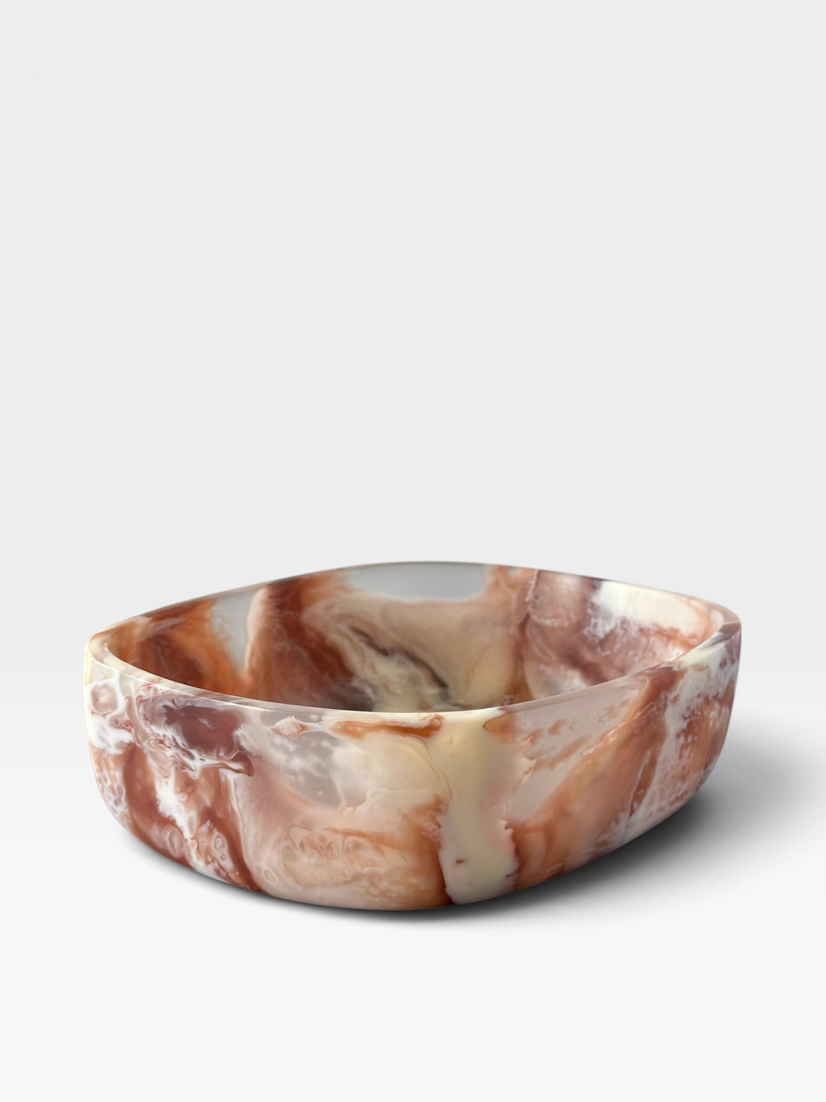 Marbled Resin Salad Bowl (Multiple Colors)