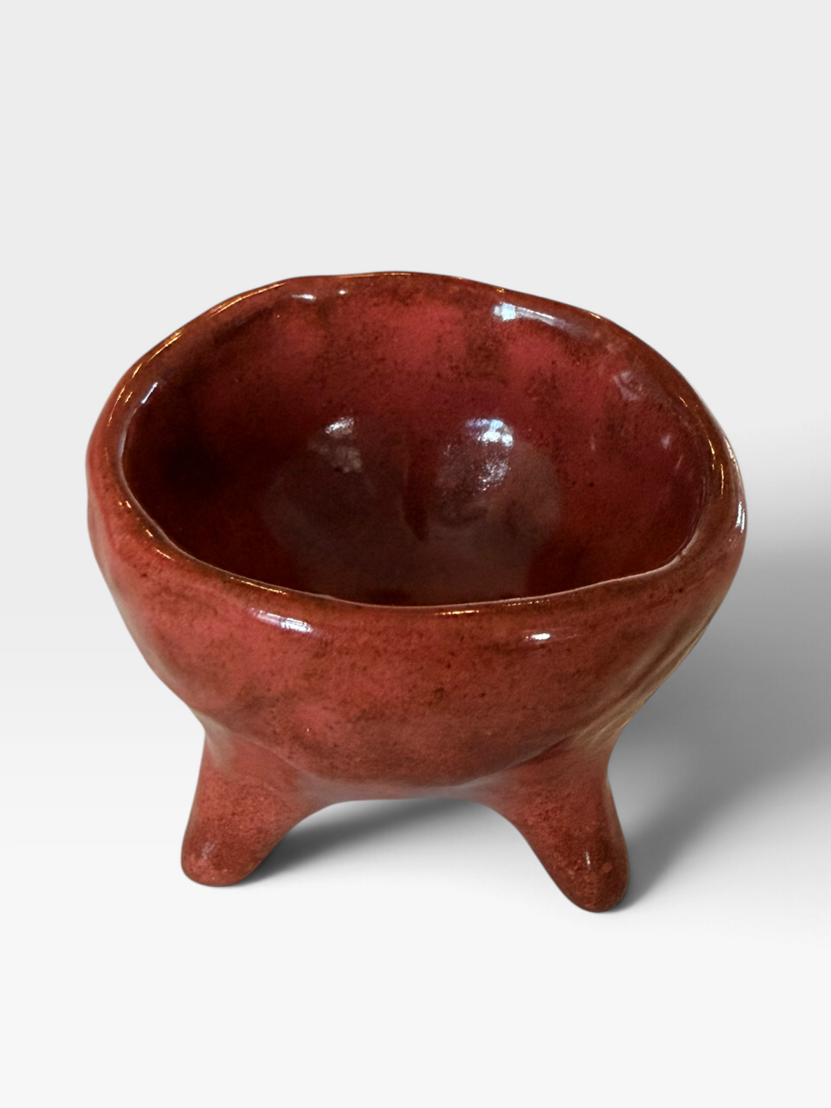 Ceramic Mini Tripod Bowl (Multiple Colors)