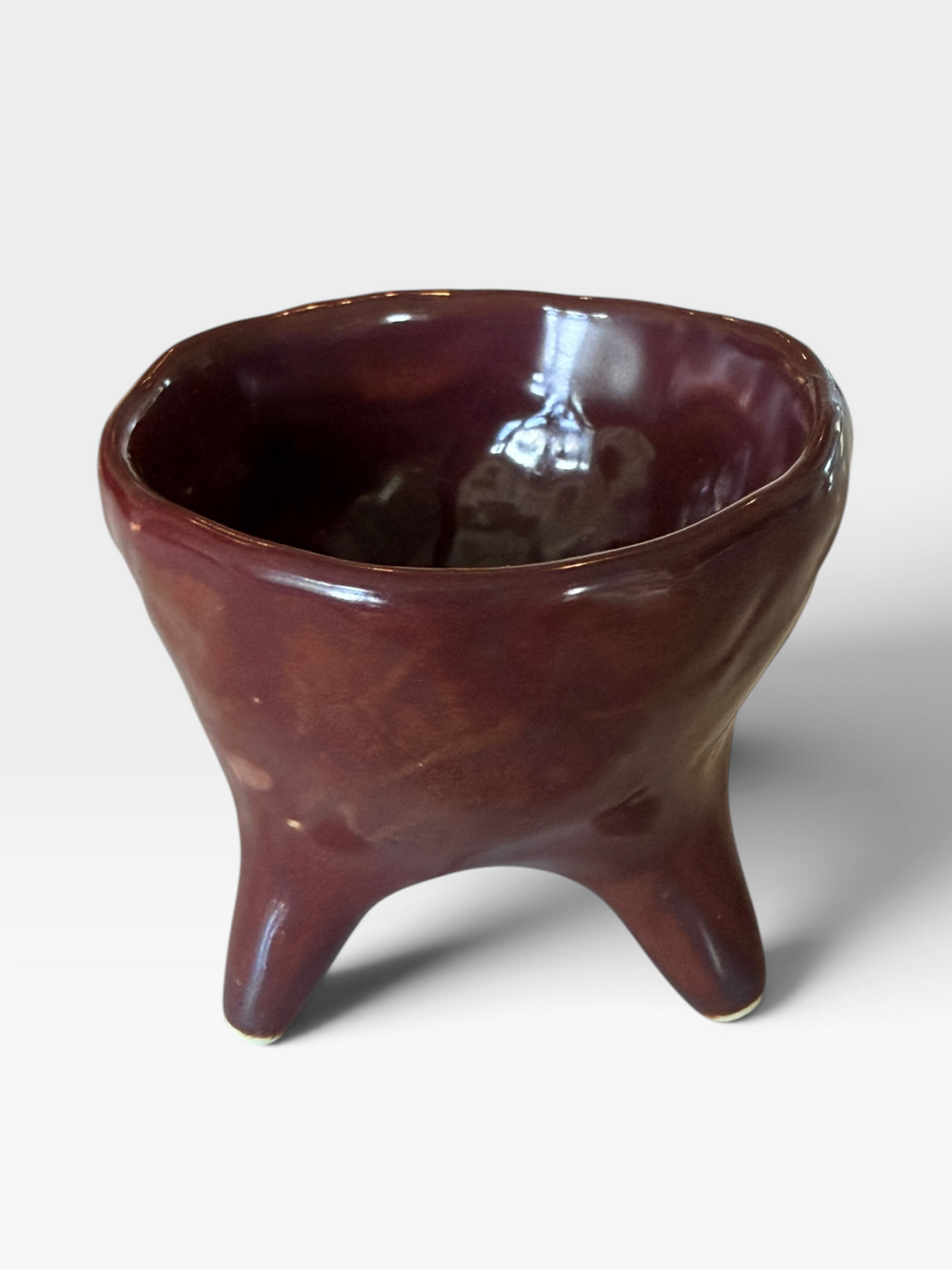 Ceramic Mini Tripod Bowl (Multiple Colors)