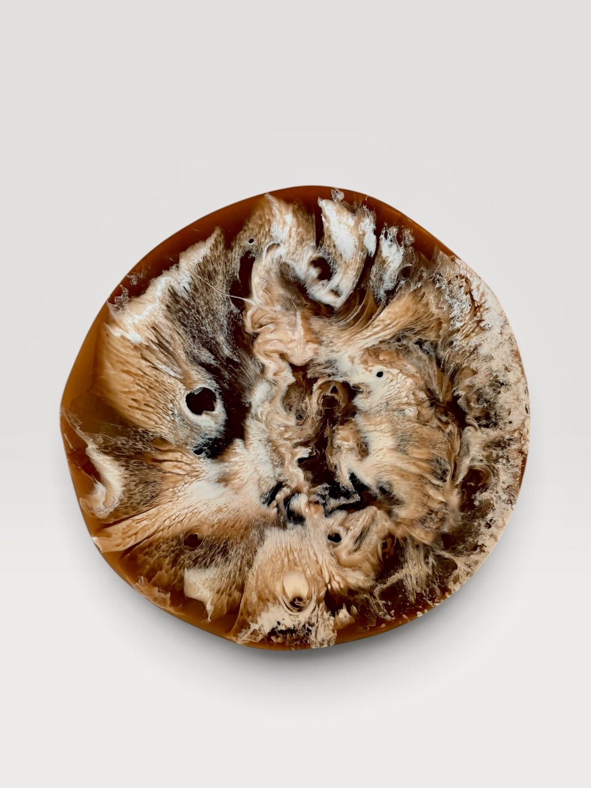 Marbled Resin Round Platter (Multiple Colors)