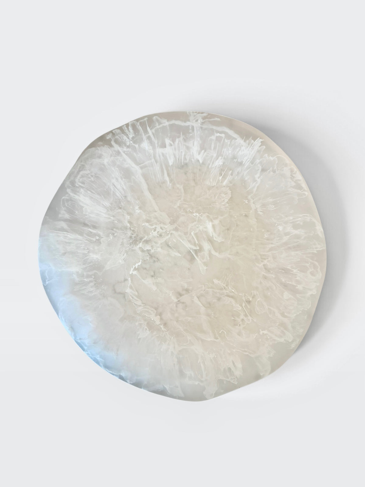 Marbled Resin Round Platter (Multiple Colors)