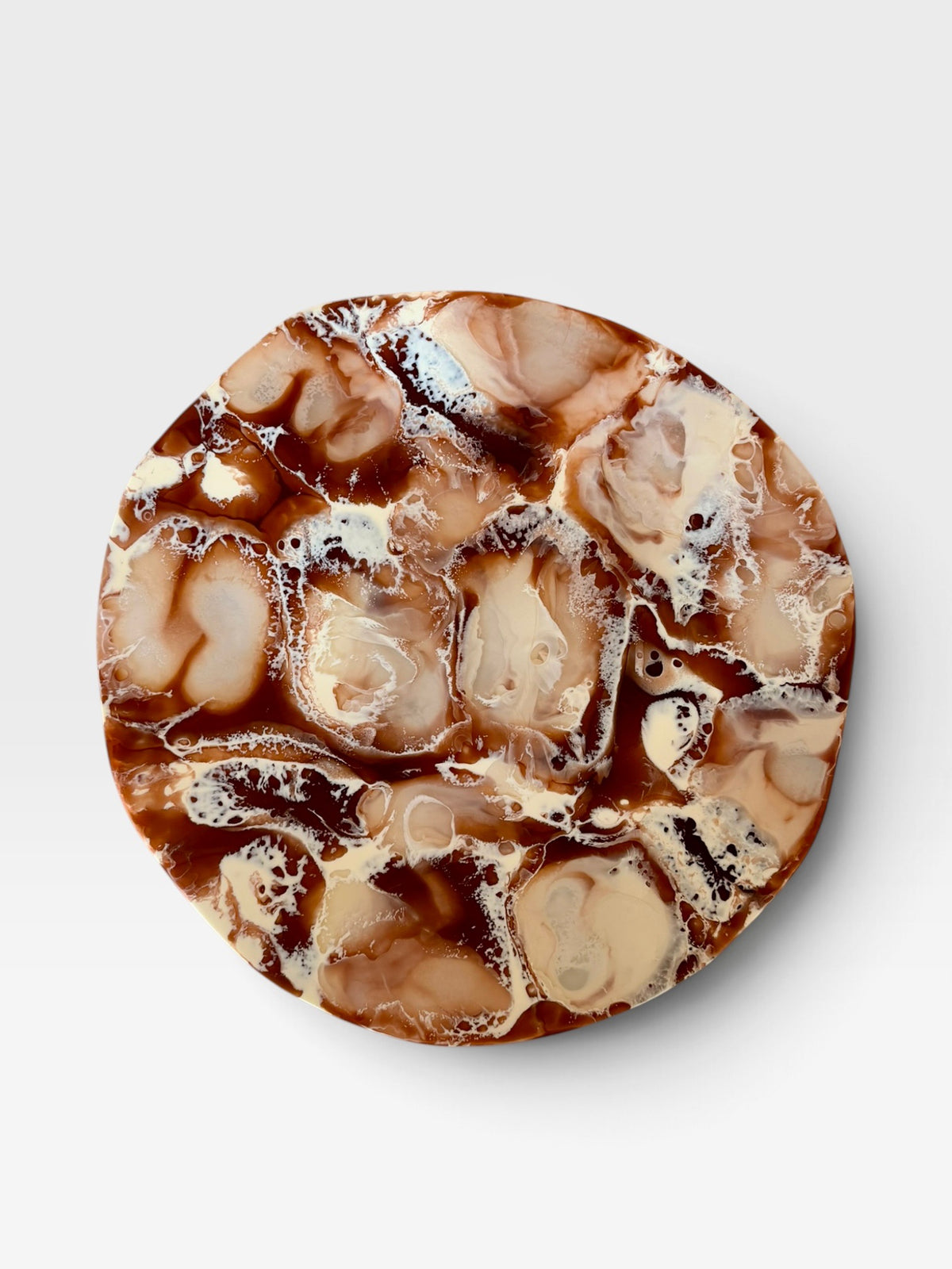 Marbled Resin Round Platter (Multiple Colors)