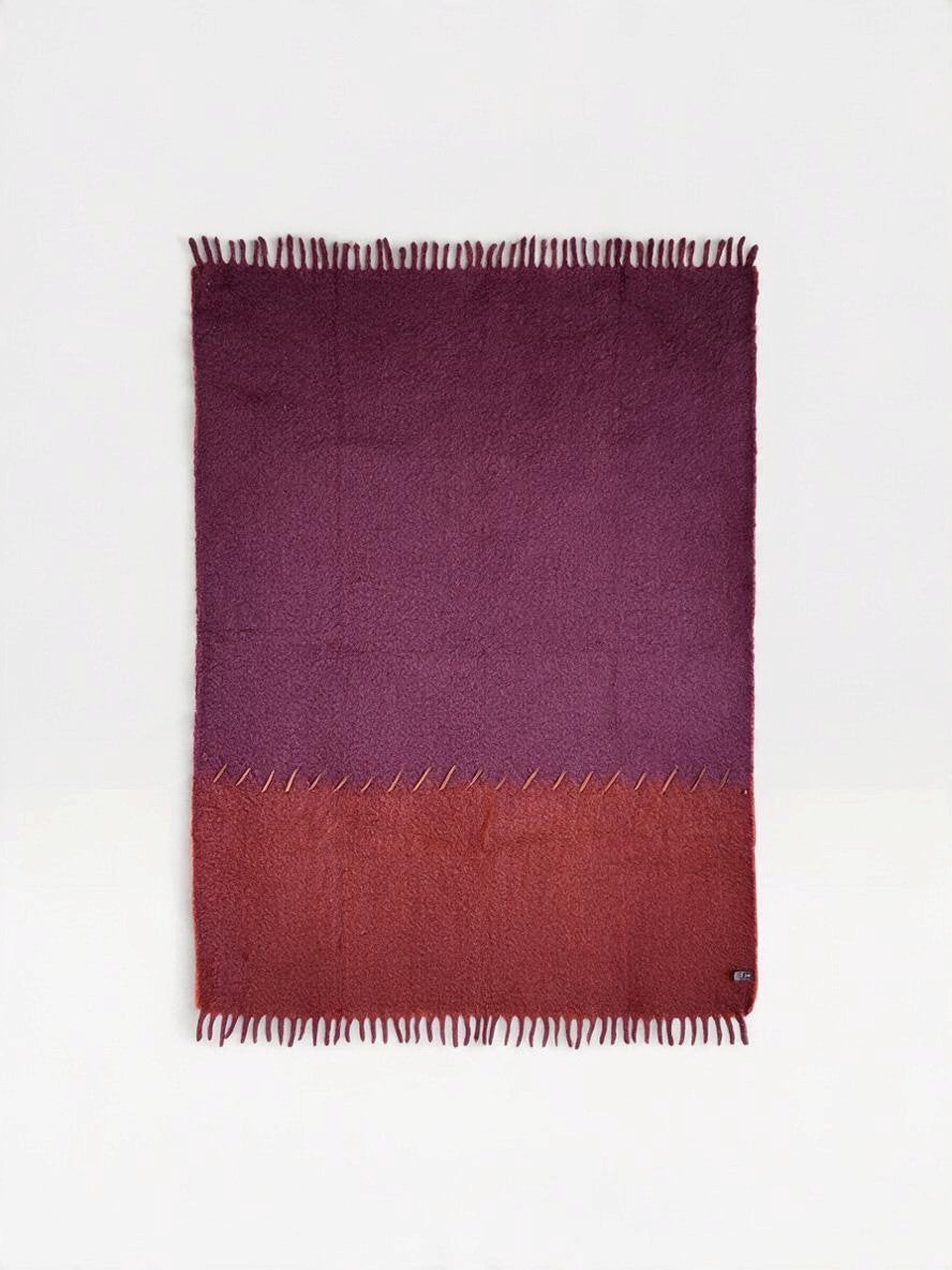 Mohair Throw Blanket | Stitching ST-42