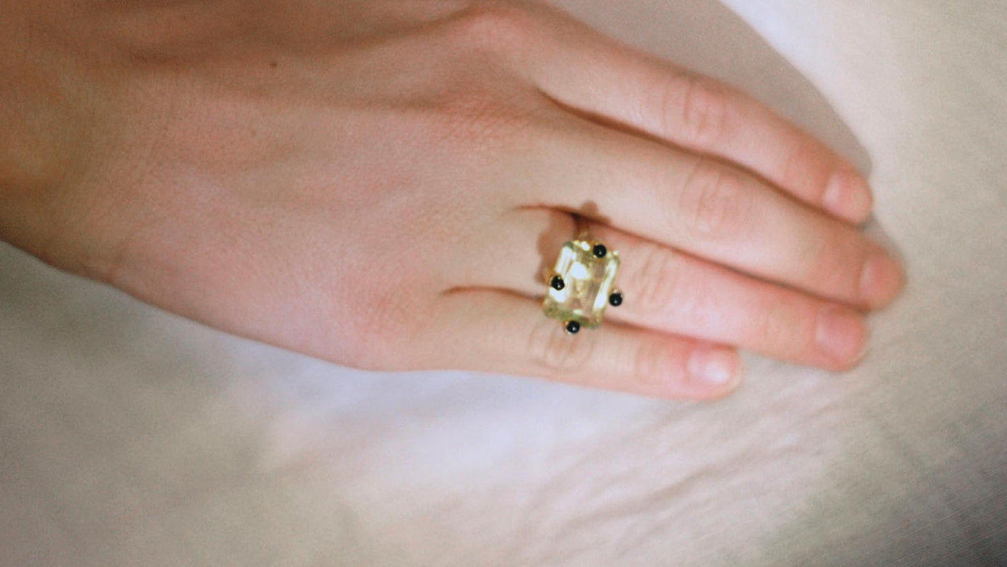Lemon Cocktail Ring