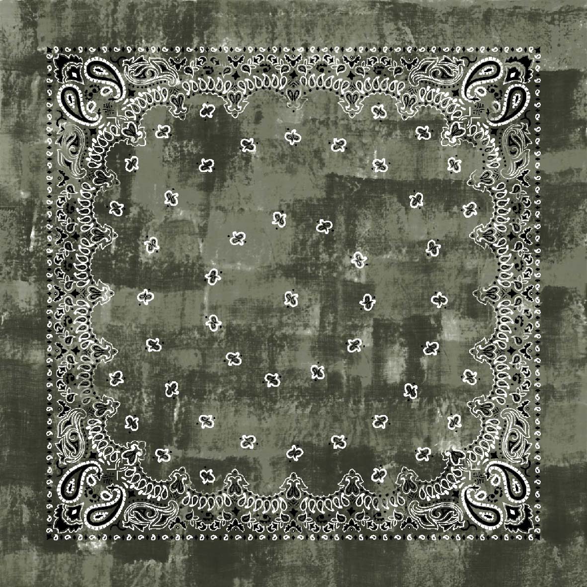 Jil Quadra Wool Scarf | Military