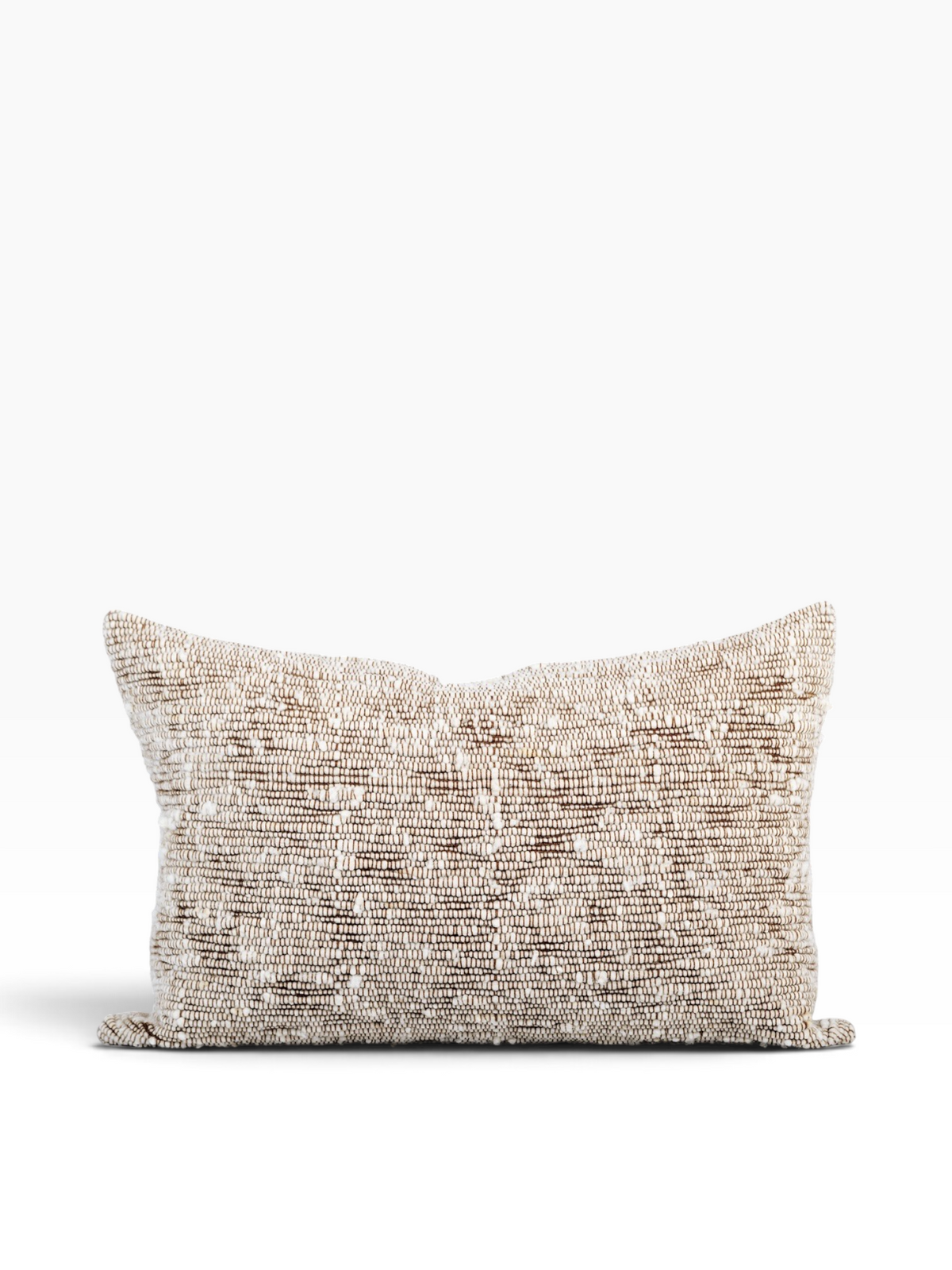 Chunky Wool Lumbar Pillow Cover | Chestnut