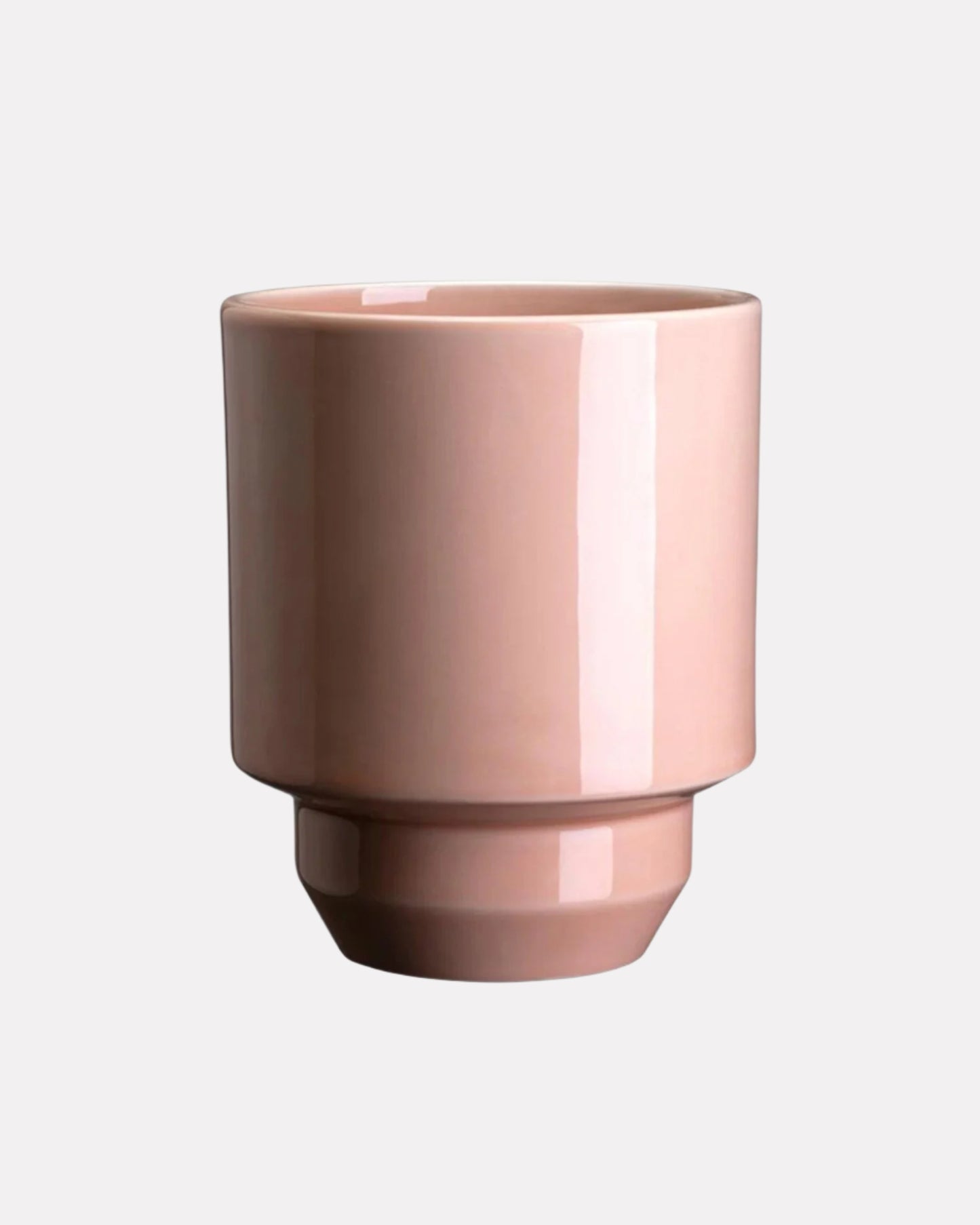 Hoff Glazed Pot | Quartz Rose (5")