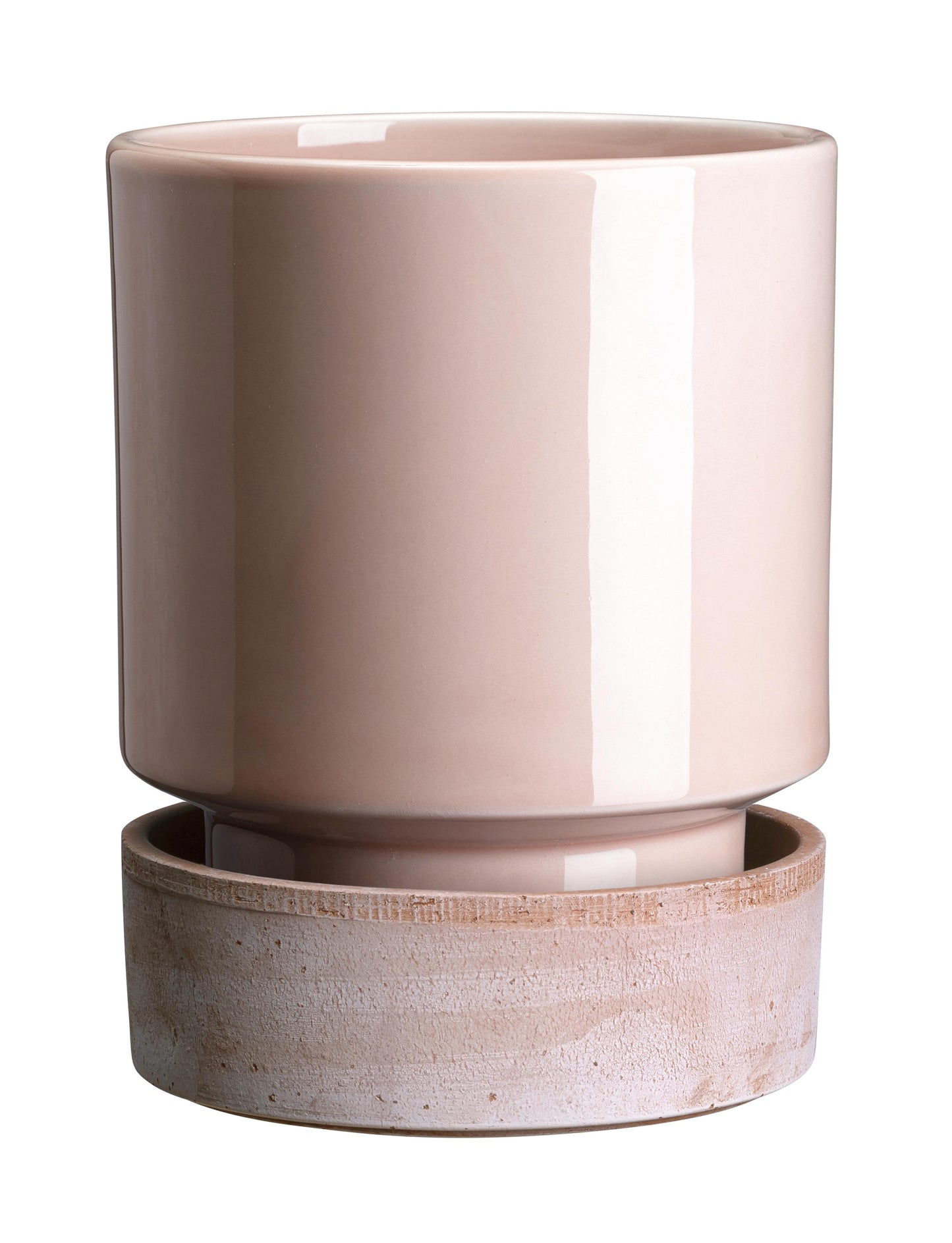 Hoff Glazed Pot | Quartz Rose (5")