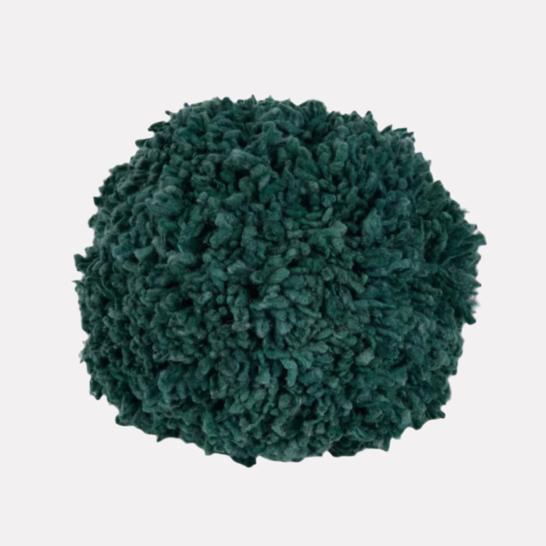 Wool Momo Pillow I Peacock