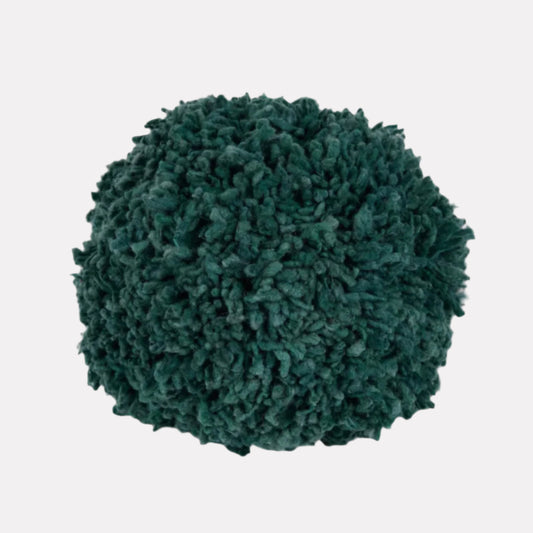 Wool Momo Pillow I Peacock