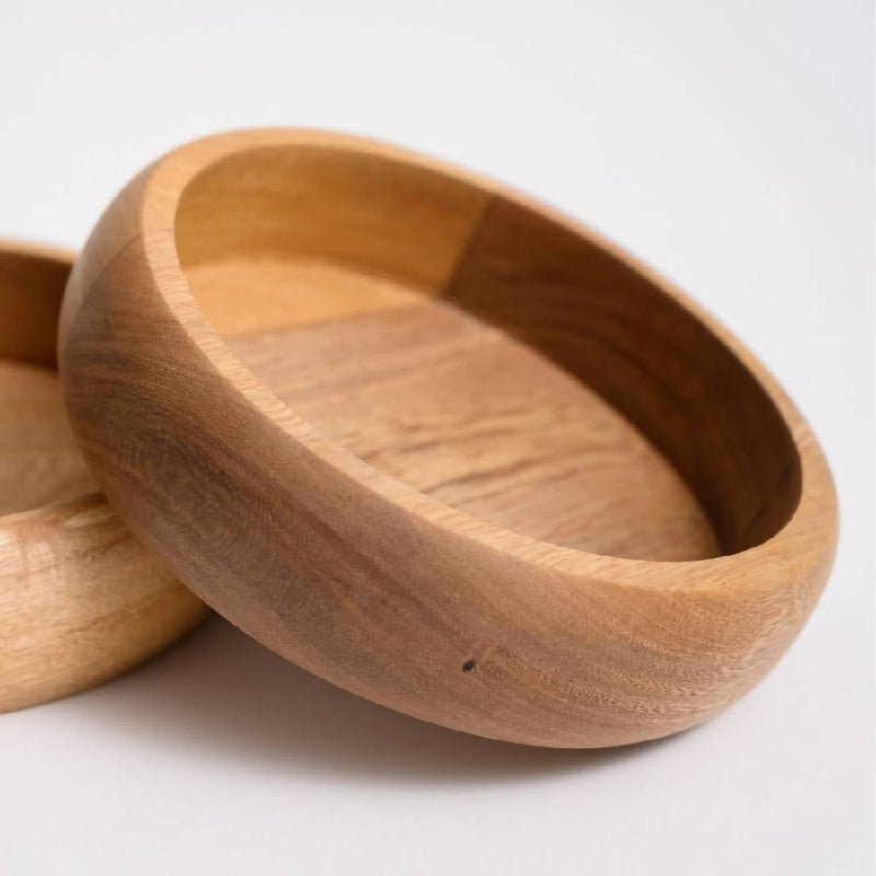Rosa Morada Wood Botanero Bowl