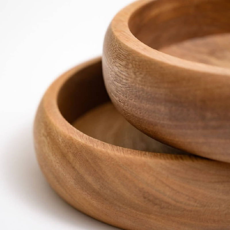 Rosa Morada Wood Botanero Bowl