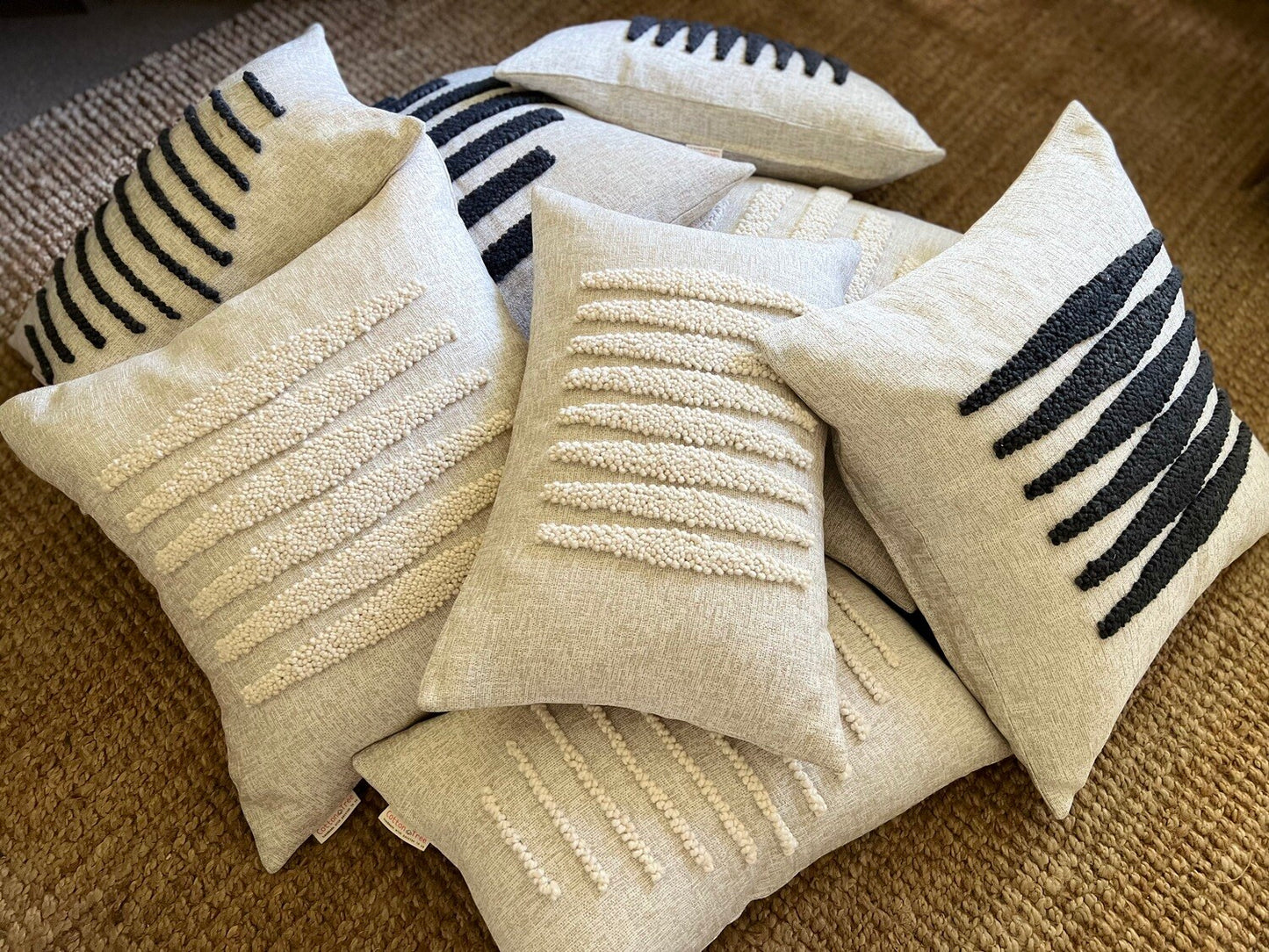 Zulu Lumbar Pillow Cover | Ivory