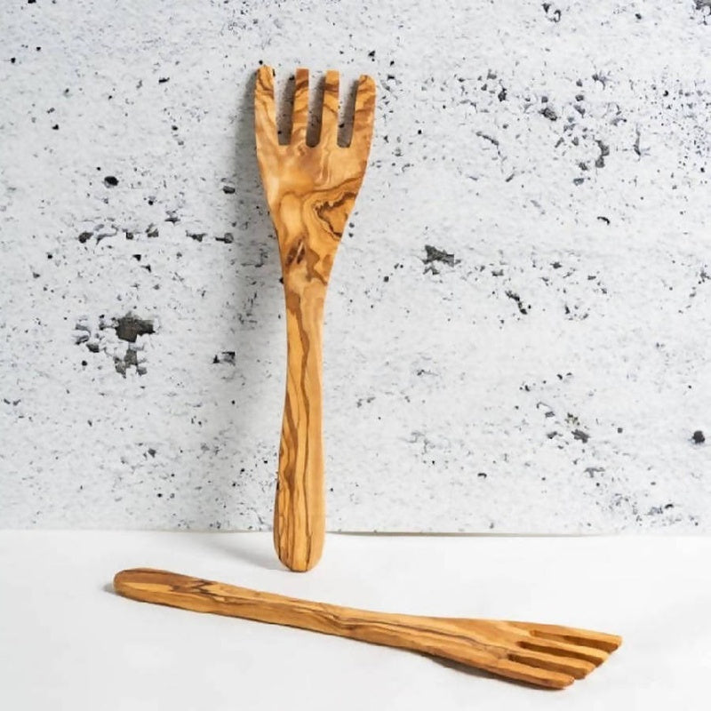 Olive Wood Serving Forks (Pair)