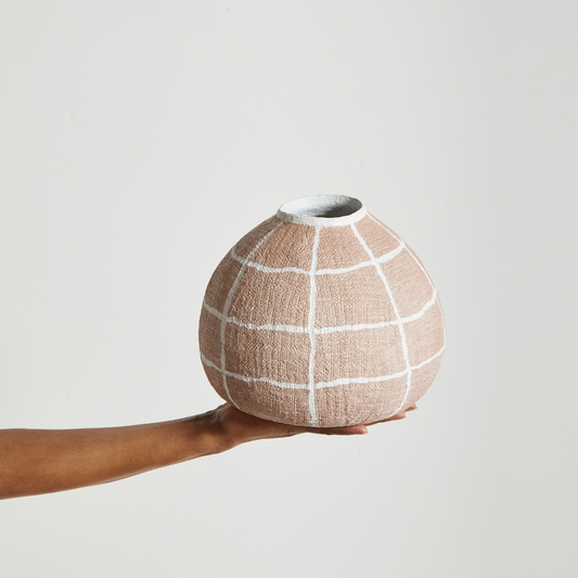 Hibo Papier Vase I Blush