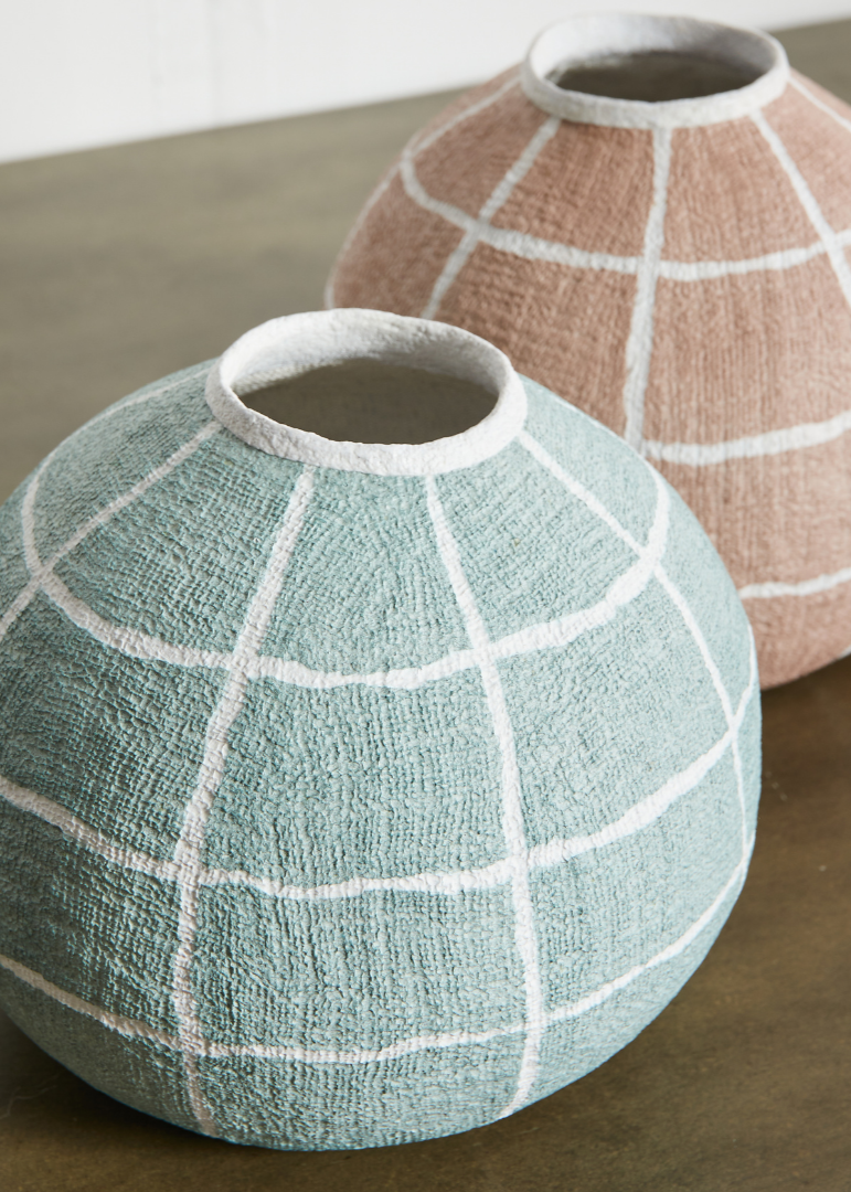 Hibo Papier Vase | Blush