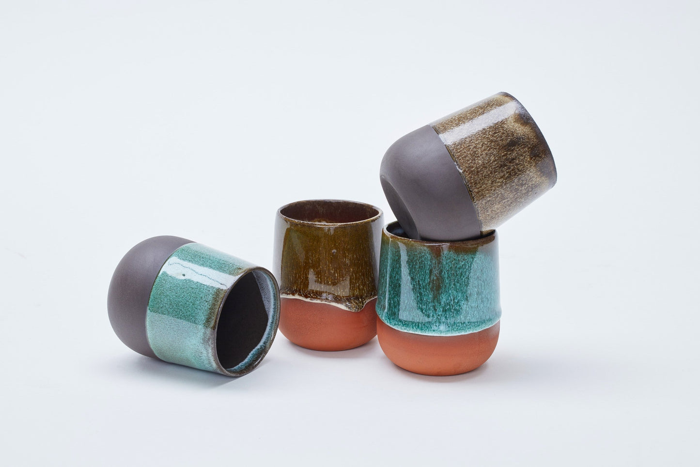 Wiid Ceramic Dipped Mug Set | Terracotta