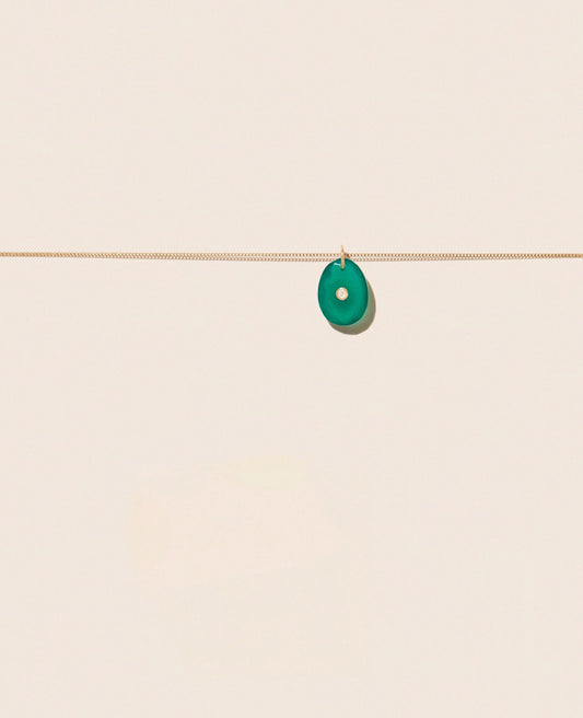 Orso Necklace | Green Onyx