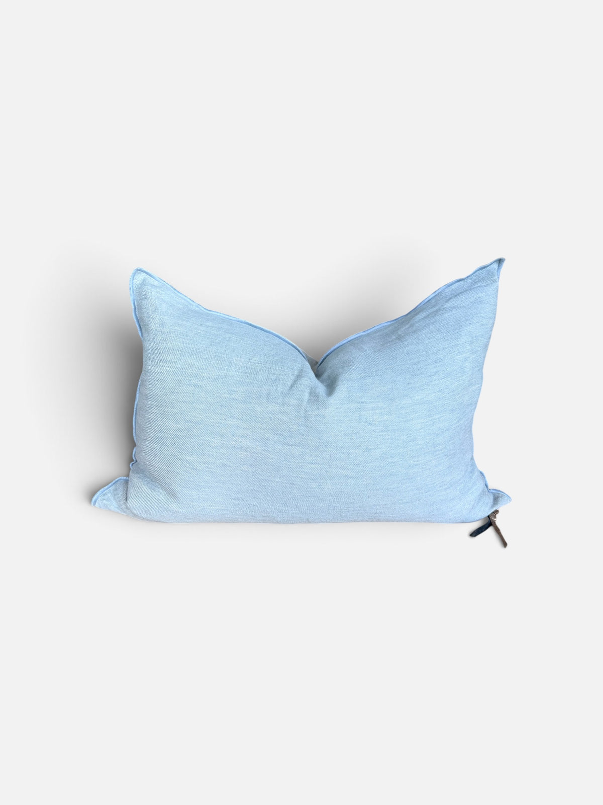 Crumpled Washed Linen Vice Versa Pillow Cover | Nuage/Givre (Multiple Sizes)