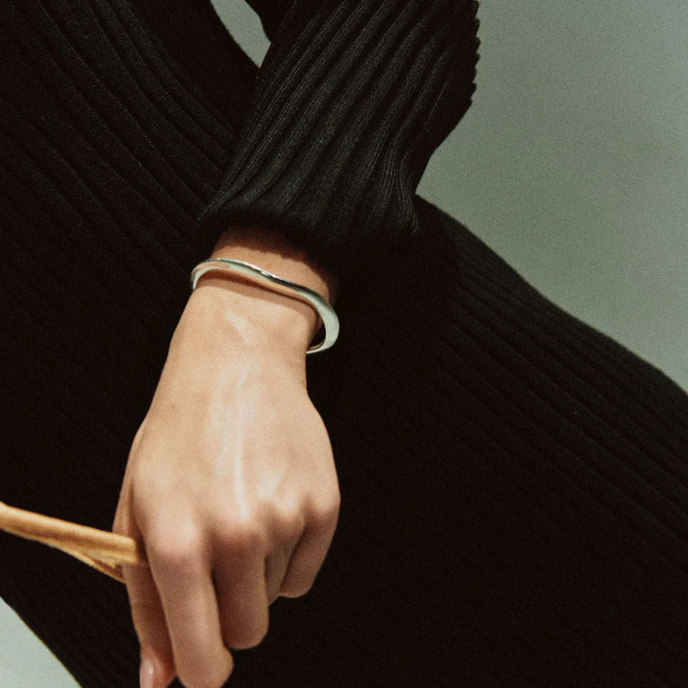 Small Astrid Cuff Bracelet | Silver (Multiple Sizes)