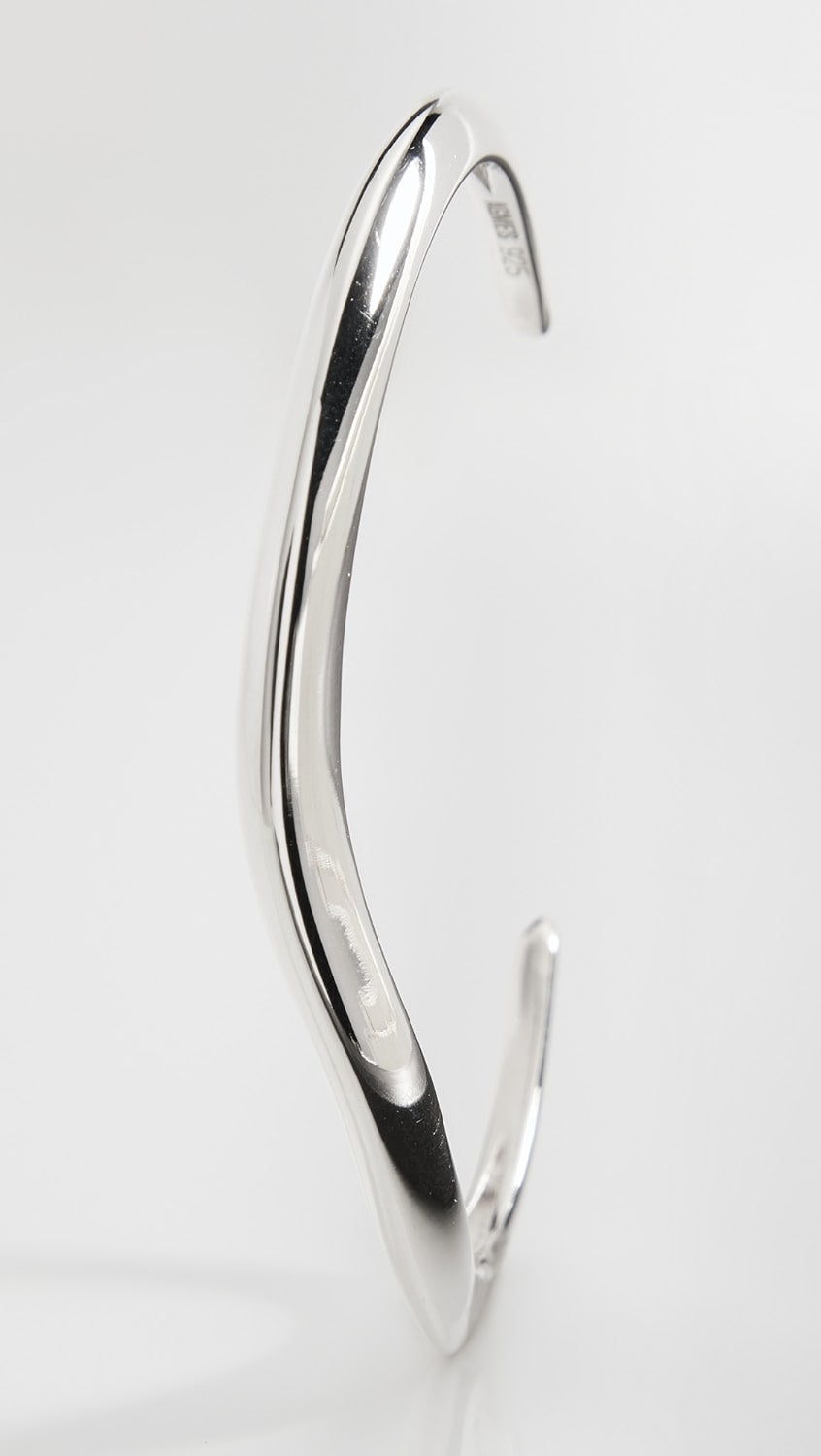 Small Astrid Cuff Bracelet | Silver (Multiple Sizes)