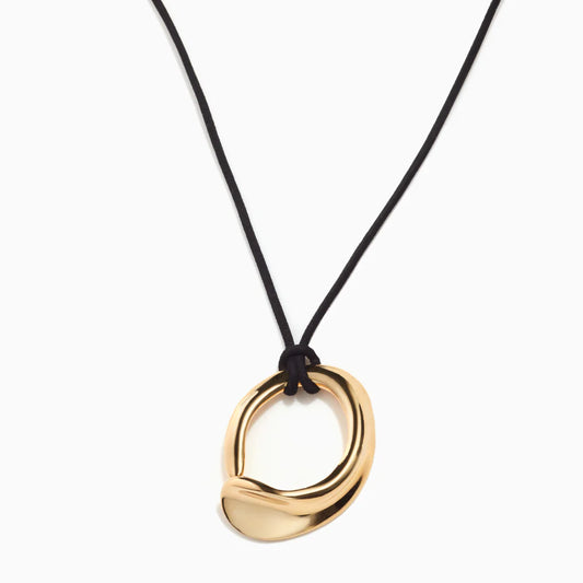 Marta Pendant Necklace | Gold/Black