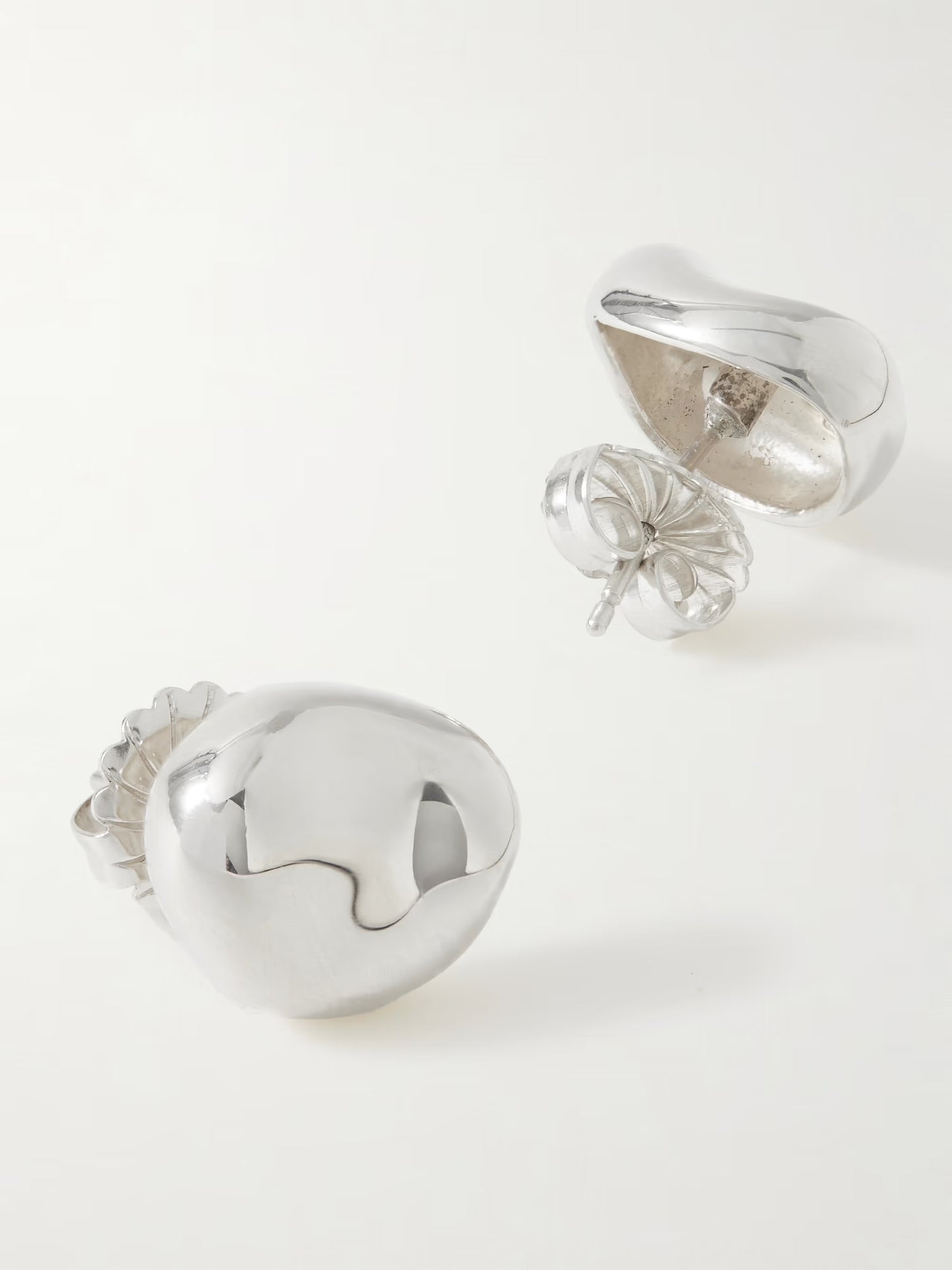 Small Gia Stud Earrings | Silver