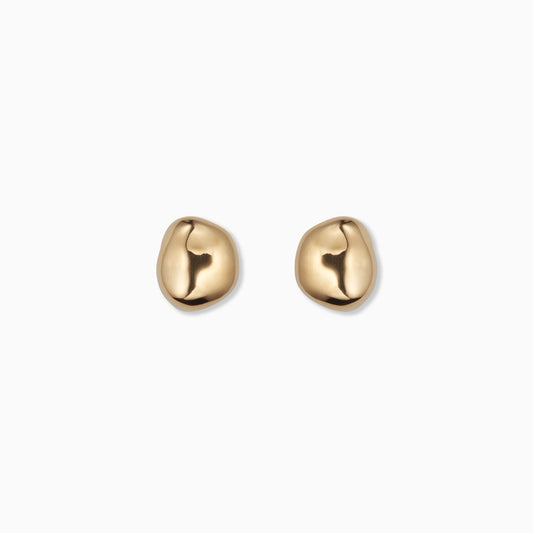 Small Gia Stud Earrings | Gold