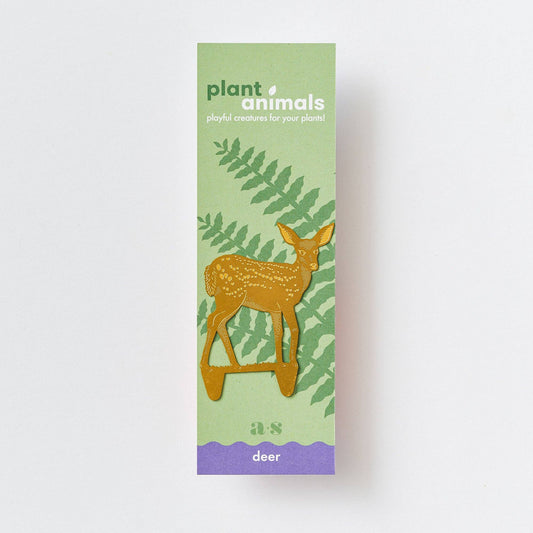 Brass Deer Plant Decoration