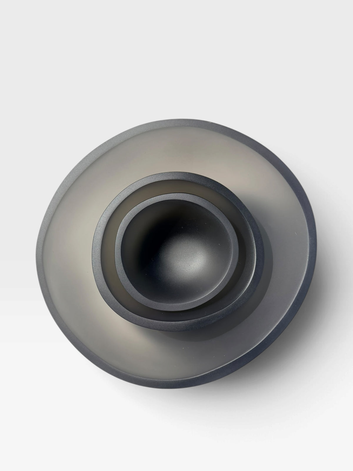 Irregular Resin Bowls (Set of 3) | Smoke