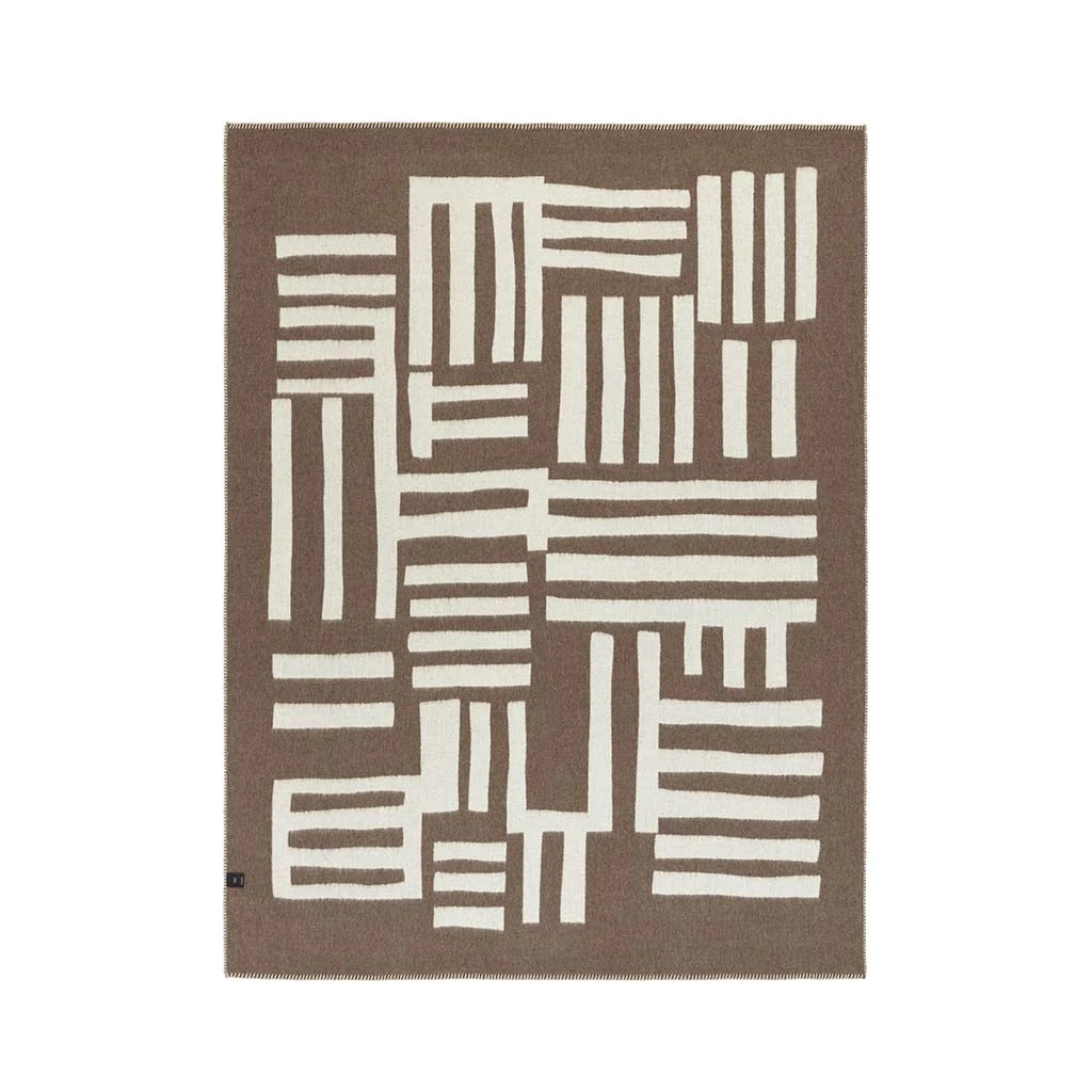 Rosin Reversible Throw | Ivory & Cacao