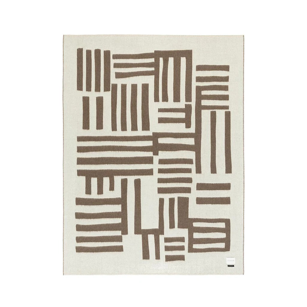 Rosin Reversible Throw | Ivory & Cacao