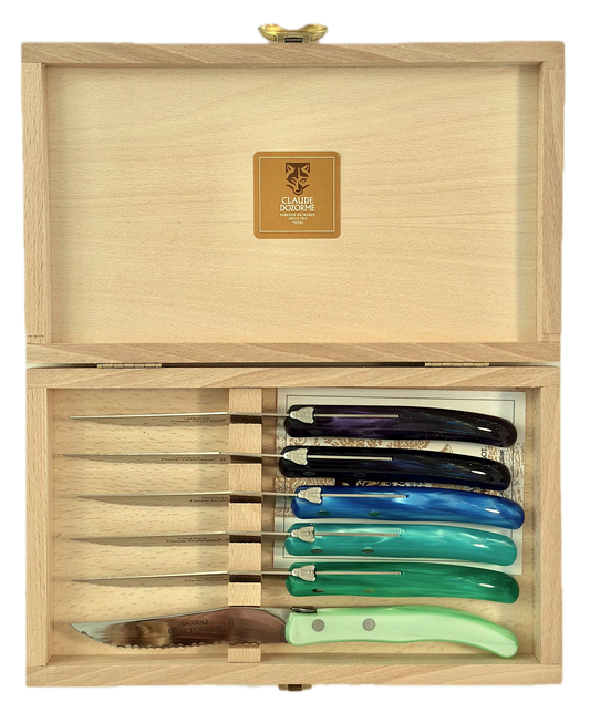 6pc Berlingot Steak Knife Set | Ocean