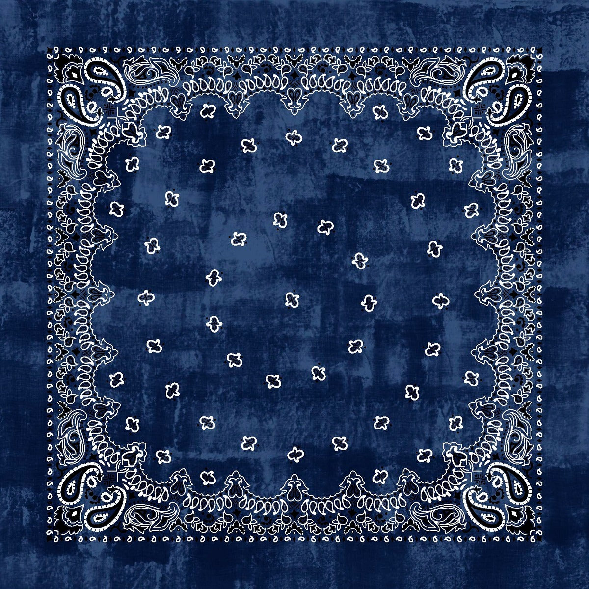 Jil Quadra Wool Scarf | Navy