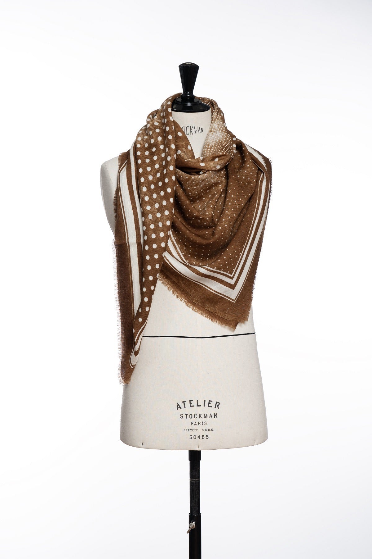 Jil Quadra Scratchdot Scarf | Vicuna