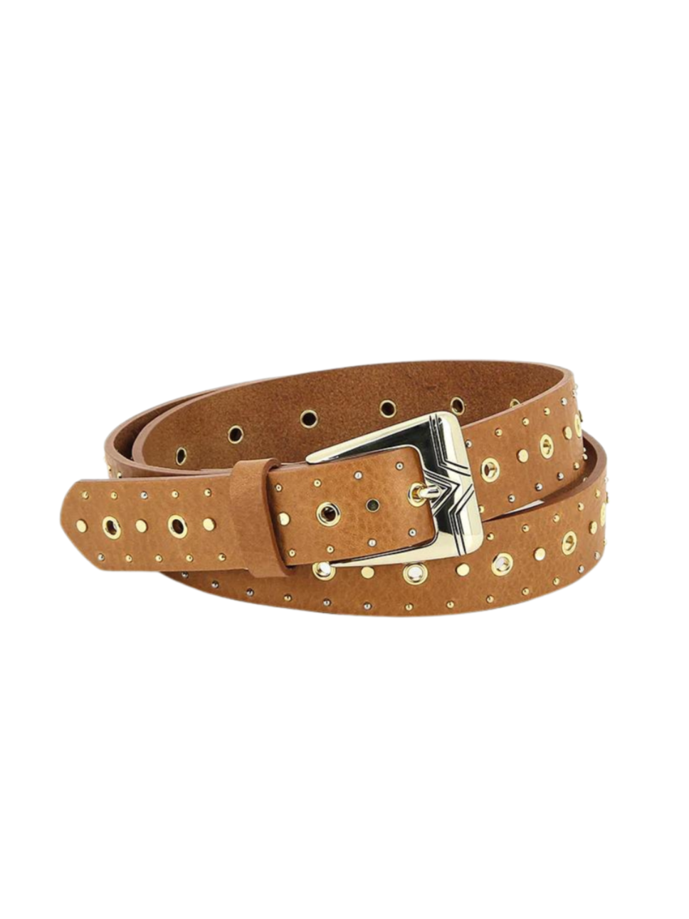 Studded Western Leather Belt | Saddle