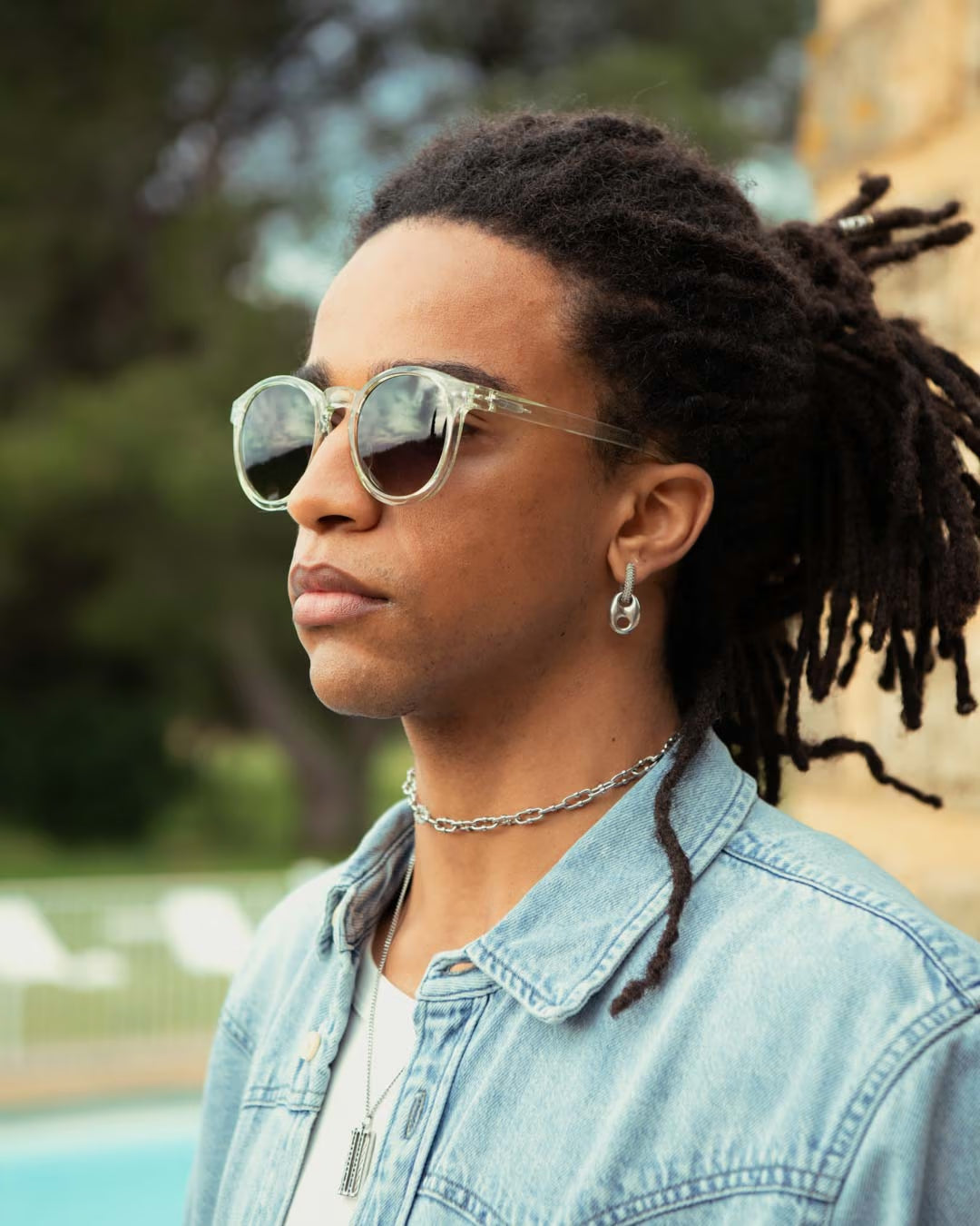 #M Sunglasses | Green Fields
